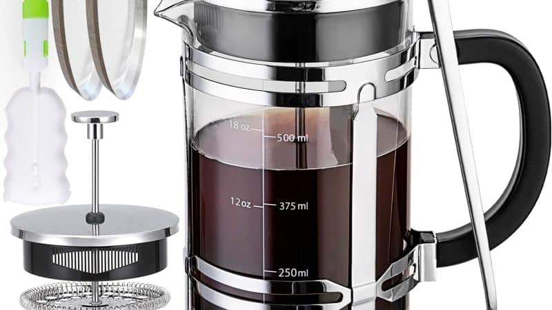 Experience the Perfect Cup with FIIHO French Press Coffee Tea Maker