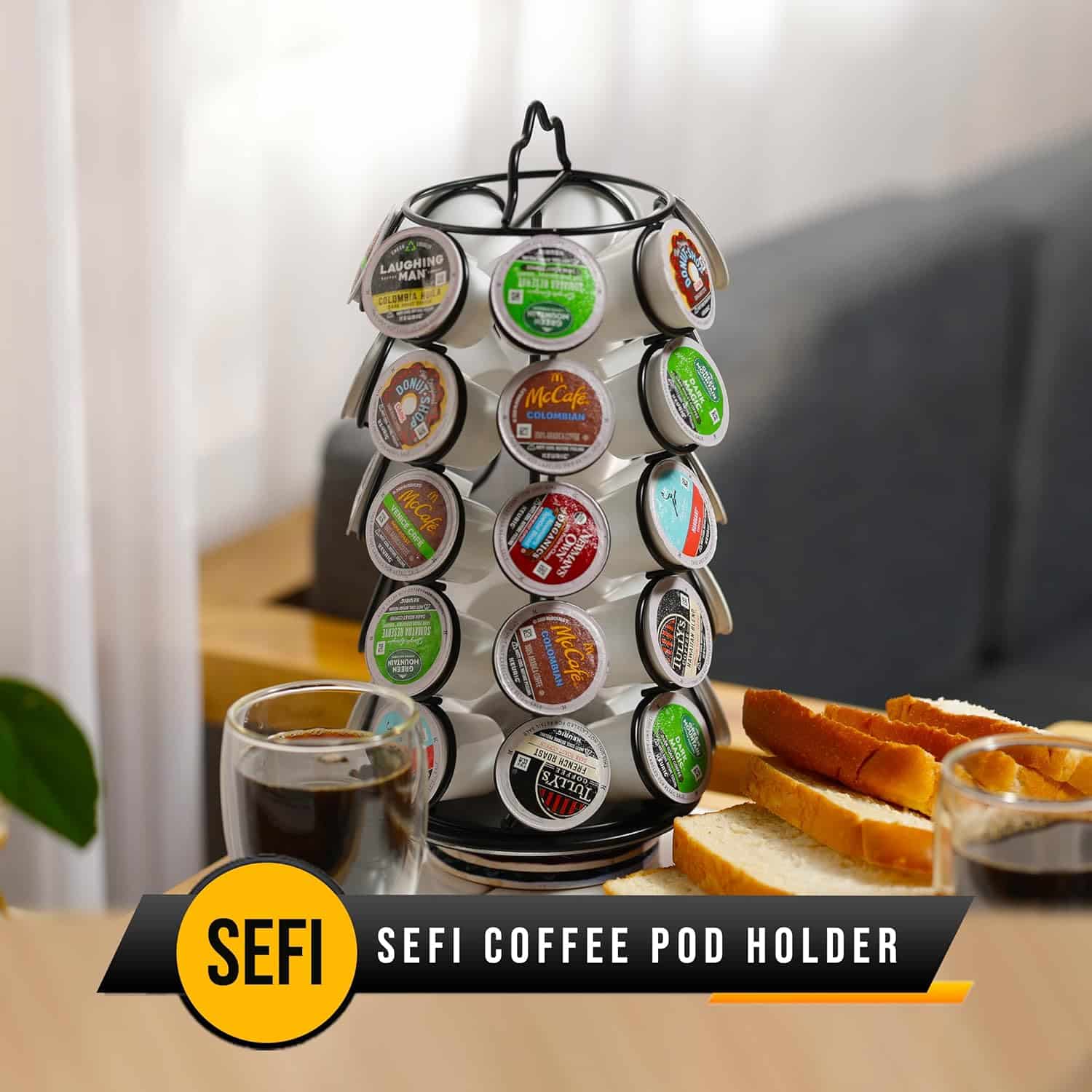 SEFI Coffee Pod Holder: The Perfect Organizer for Your Coffee Bar Station