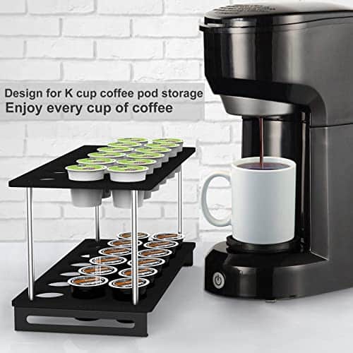 TANiCOO 2Tier Wooden Coffee Pod Holder: The Perfect Organizer for Coffee Lovers