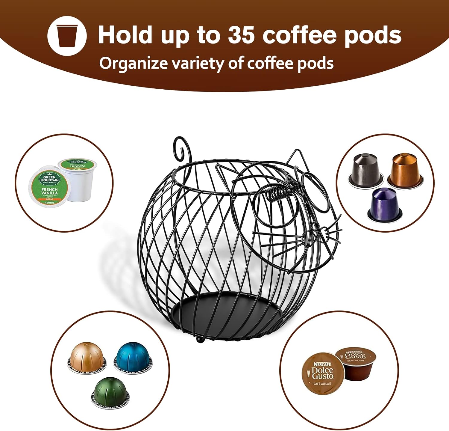 Puricon Coffee Pod Holder: A Cute and Functional Addition to Your Coffee Bar